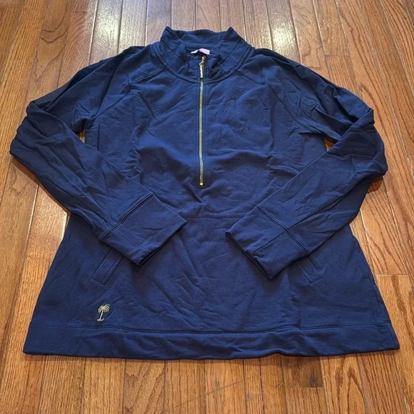 EUC Lilly Pulitzer Skipper Popover - True Navy - Picture 2 of 4